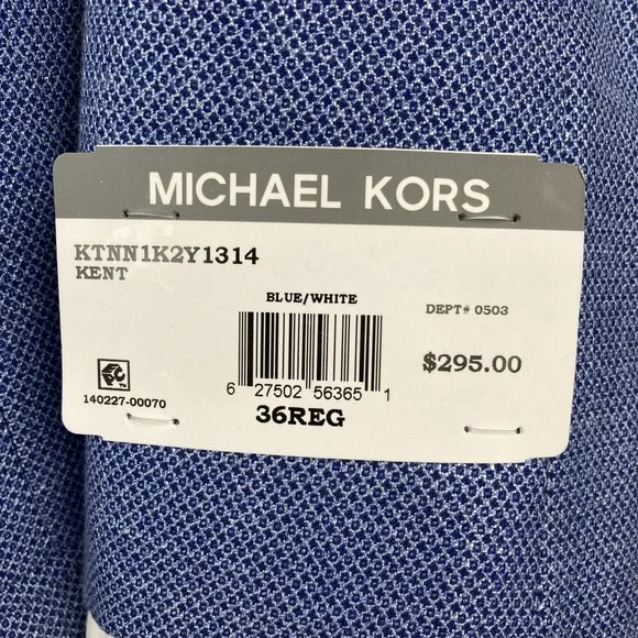 Michael Kors Men's Classic-Fit Light Blue Sport Coat 36R